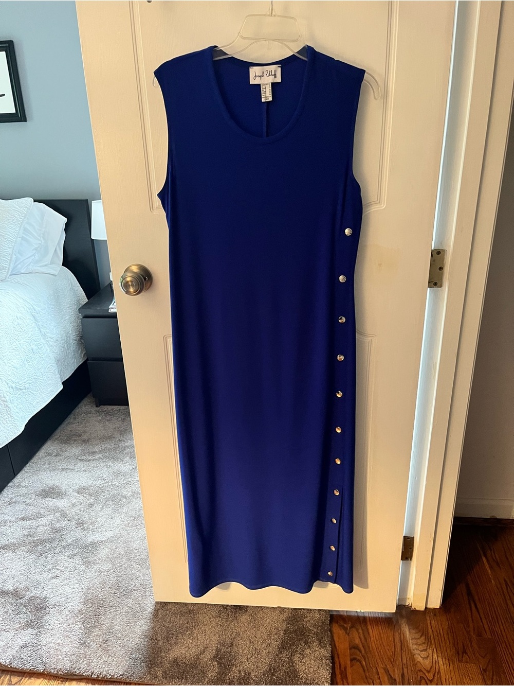 Joseph Ribkoff Sapphire Blue Sleeveless Dress
